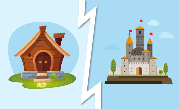Would You Rather Live in a Small House or Giant Palace